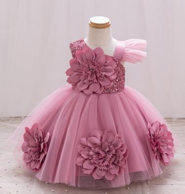 Jade Princesses Royal Jubilee Gown detail - girls formal gown back view