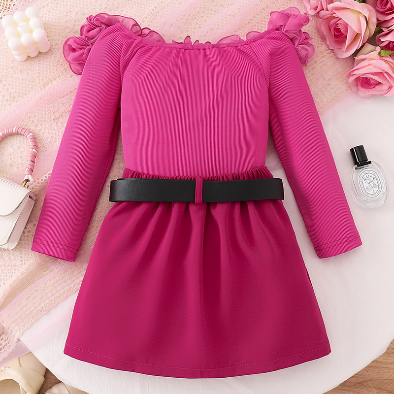 Jade Princesses Rosette Ruffle Set detail - girls formal ruffle outfit ages 0-9