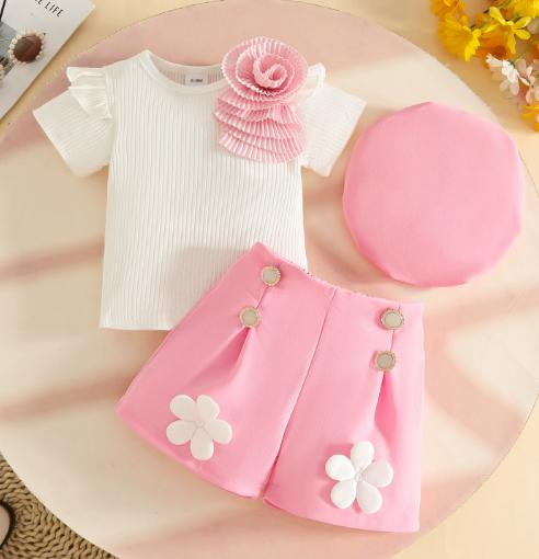 Jade Princesses Petal Parade Set - girls floral formal set - luxury occasion wear ages 0-9