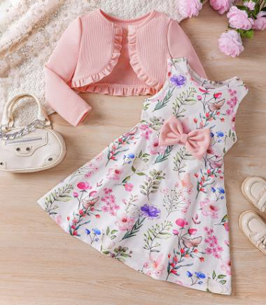 Jade Princesses Garden Party Duo - girls formal garden party set - luxury occasion wear